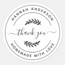 Search for handmade thank you stickers Hand drawn