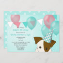 Search for teal balloon birthday invitations Colourful