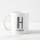 Search for letter h mugs Black and white