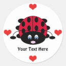 Search for ladybug heart stickers Valentines