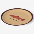Search for trout paper plates Rustic