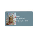 Search for red ribbon return address labels Merry christmas