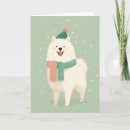 Search for samoyed christmas cards Cute
