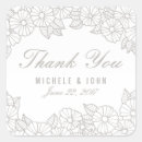 Search for silver and white wedding stickers Stylish