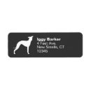 Search for italian greyhound dog return address labels Silhouette