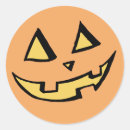 Search for pumpkin face stickers Orange