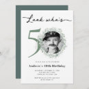 Search for white 50th birthday invitations Unique
