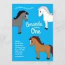 Search for horse 1st birthday invitations Boy