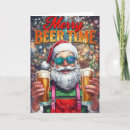 Search for beer christmas cards Santa
