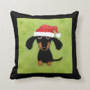 Search for funny christmas dog cushions Dachshund
