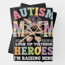 Search for autism awareness wrapping paper 2025