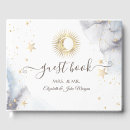 Search for stars wedding guest books Watercolor