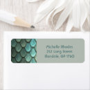Search for fish scale return address labels Mermaid