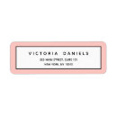 Search for pink return address labels Girly