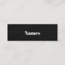 Search for blank business cards Black