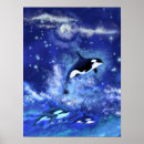 Search for full moon painting posters Blue
