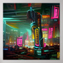 Search for cyberpunk decor Futuristic