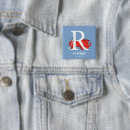 Search for alphabets square badges First birthday