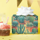 Search for cacti wrapping paper Terracotta
