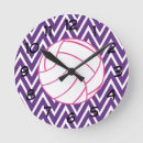 Search for volleyball clocks Purple