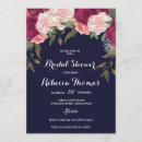 Search for navy and pink bridal shower invitations Burgundy