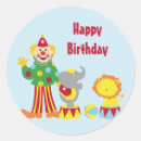 Search for cartoon clown stickers Circus