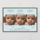 Search for triplet birth announcement cards Boys