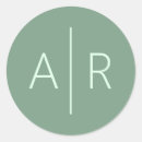 Search for monogram wedding envelope seals Sage