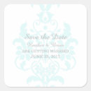 Search for aqua damask stickers Elegant