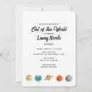 Search for out of this world birthday invitations Watercolor