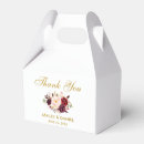 Search for burgundy and gold wedding favour boxes Vintage