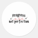 Search for progress not perfection stickers Mental health awareness