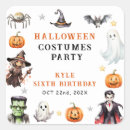 Search for monsters for kids stickers Boy birthday