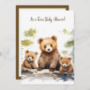 Search for bear cub invitations Brown