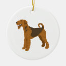 Search for airedale terrier christmas tree decorations Xmas