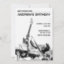 Search for punk rock birthday invitations Guitar