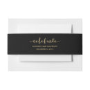 Search for new year invitation belly bands Gold