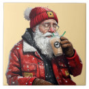 Search for santas face coasters tiles Festive