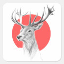 Search for deer stag stickers Animals