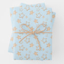 Search for gold star wrapping paper Blue
