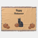 Search for halloween black cat blankets Pumpkins