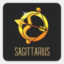 Search for sagittarius sign stickers Black