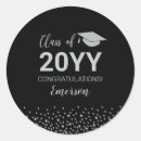 Search for class 2021 stickers Black
