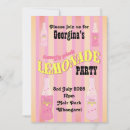 Search for citrus birthday invitations Pink and yellow
