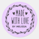 Search for lavender heart stickers Script