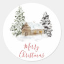 Search for christmas cabin stickers Snowy