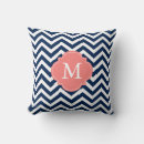 Search for navy blue and coral cushions Stripes