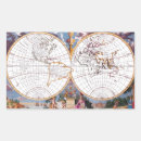 Search for map rectangle stickers Vintage maps