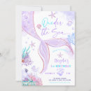 Search for underwater birthday invitations Girly underwater ocean seaside