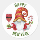 Search for funny new year stickers Candy cane